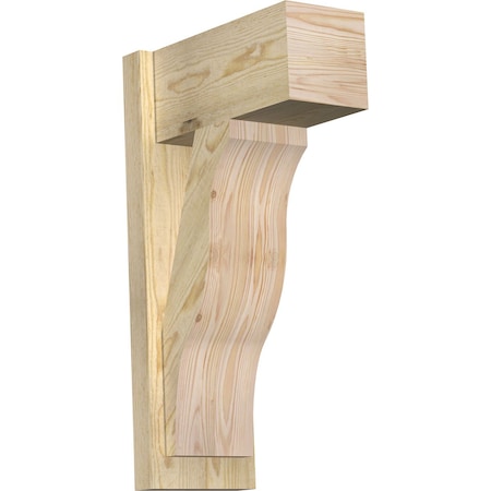 Ekena Millwork Funston Block Rough Sawn Outlooker, Douglas Fir, 8"W x 16"D x 28"H OUT08X16X28FST05RDF